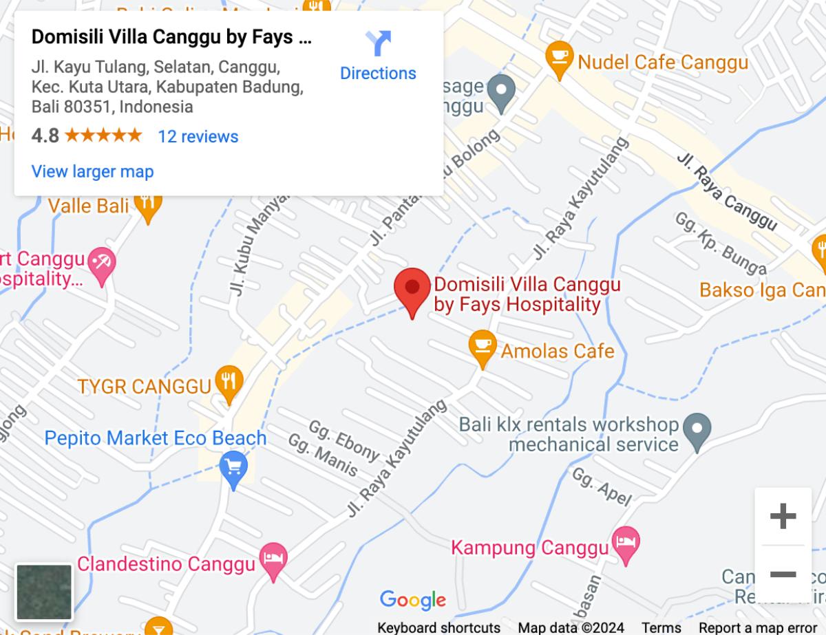 Domisili Villas Canggu Location